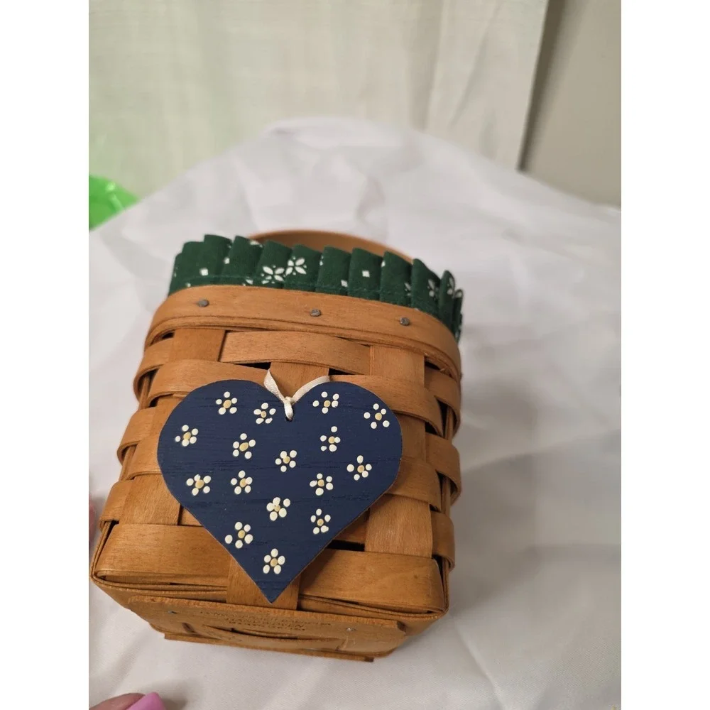 Longaberger Hostess Only Chives Booking‎ Basket+Protector+Liner Retired Vintage
